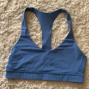 Baby blue lulu sports bra